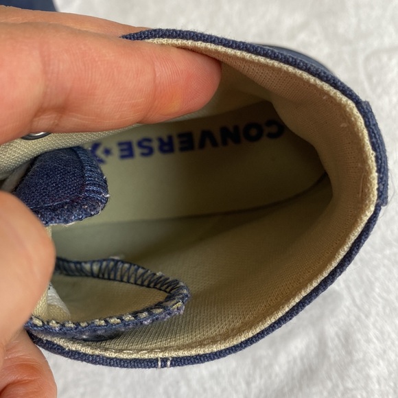 Converse Navy Blue High-Top Sneakers - Picture 8 of 10